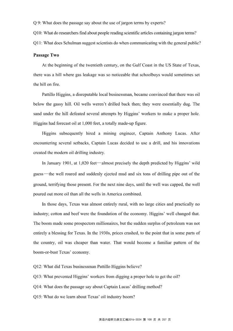 六级听力原文2016-2024_最新更新，视频都在这_2026、6月四级速转存易和谐_新大学英语2025.6月4.6级真题_六级真题_六级听力专项