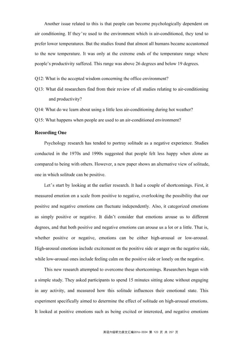 六级听力原文2016-2024_最新更新，视频都在这_2026、6月四级速转存易和谐_新大学英语2025.6月4.6级真题_六级真题_六级听力专项