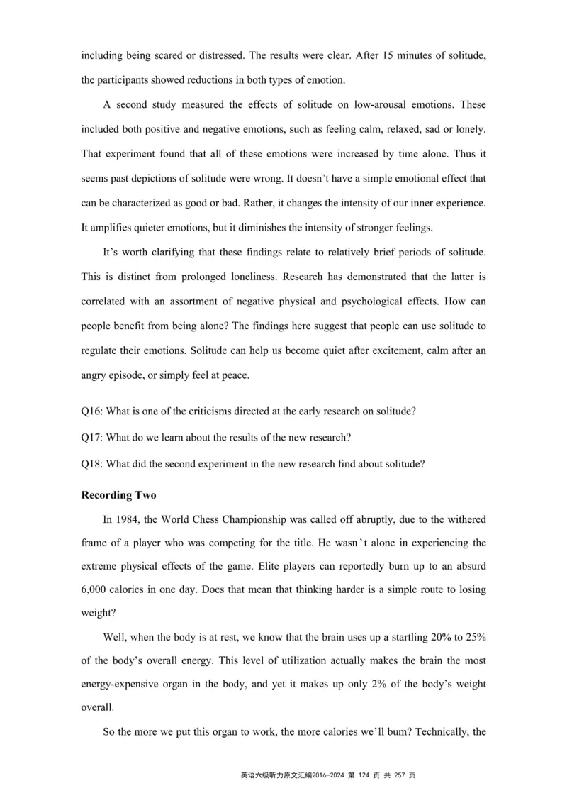 六级听力原文2016-2024_最新更新，视频都在这_2026、6月四级速转存易和谐_新大学英语2025.6月4.6级真题_六级真题_六级听力专项