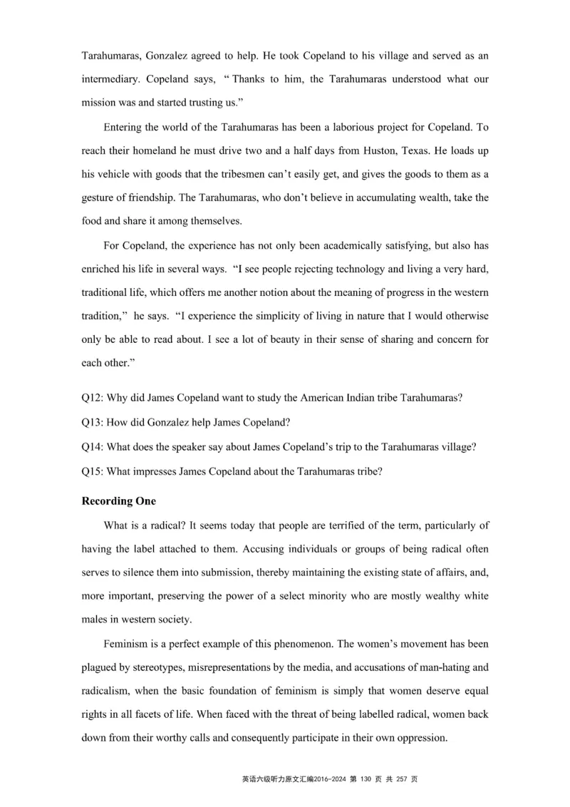 六级听力原文2016-2024_最新更新，视频都在这_2026、6月四级速转存易和谐_新大学英语2025.6月4.6级真题_六级真题_六级听力专项