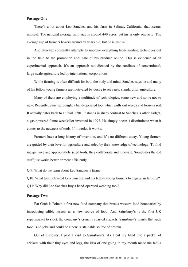 六级听力原文2016-2024_最新更新，视频都在这_2026、6月四级速转存易和谐_新大学英语2025.6月4.6级真题_六级真题_六级听力专项