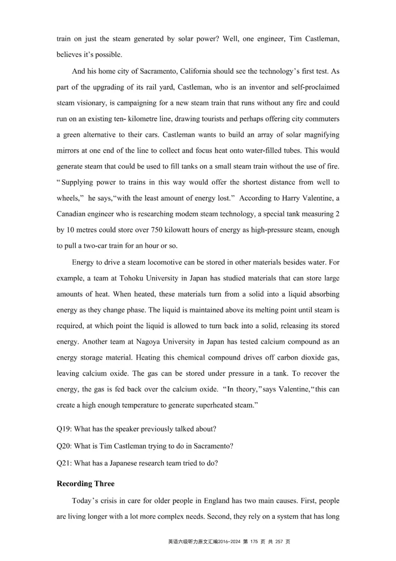 六级听力原文2016-2024_最新更新，视频都在这_2026、6月四级速转存易和谐_新大学英语2025.6月4.6级真题_六级真题_六级听力专项