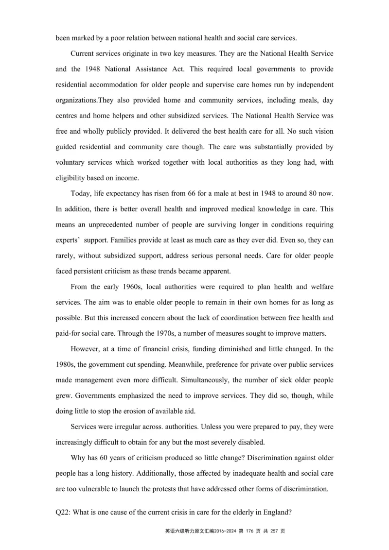 六级听力原文2016-2024_最新更新，视频都在这_2026、6月四级速转存易和谐_新大学英语2025.6月4.6级真题_六级真题_六级听力专项