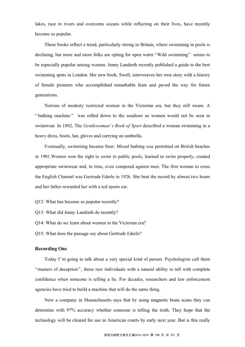 六级听力原文2016-2024_最新更新，视频都在这_2026、6月四级速转存易和谐_新大学英语2025.6月4.6级真题_六级真题_六级听力专项