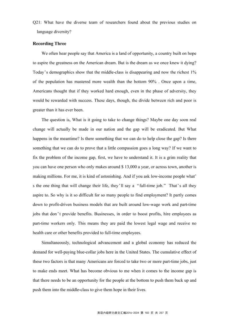 六级听力原文2016-2024_最新更新，视频都在这_2026、6月四级速转存易和谐_新大学英语2025.6月4.6级真题_六级真题_六级听力专项