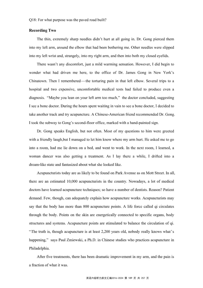 六级听力原文2016-2024_最新更新，视频都在这_2026、6月四级速转存易和谐_新大学英语2025.6月4.6级真题_六级真题_六级听力专项