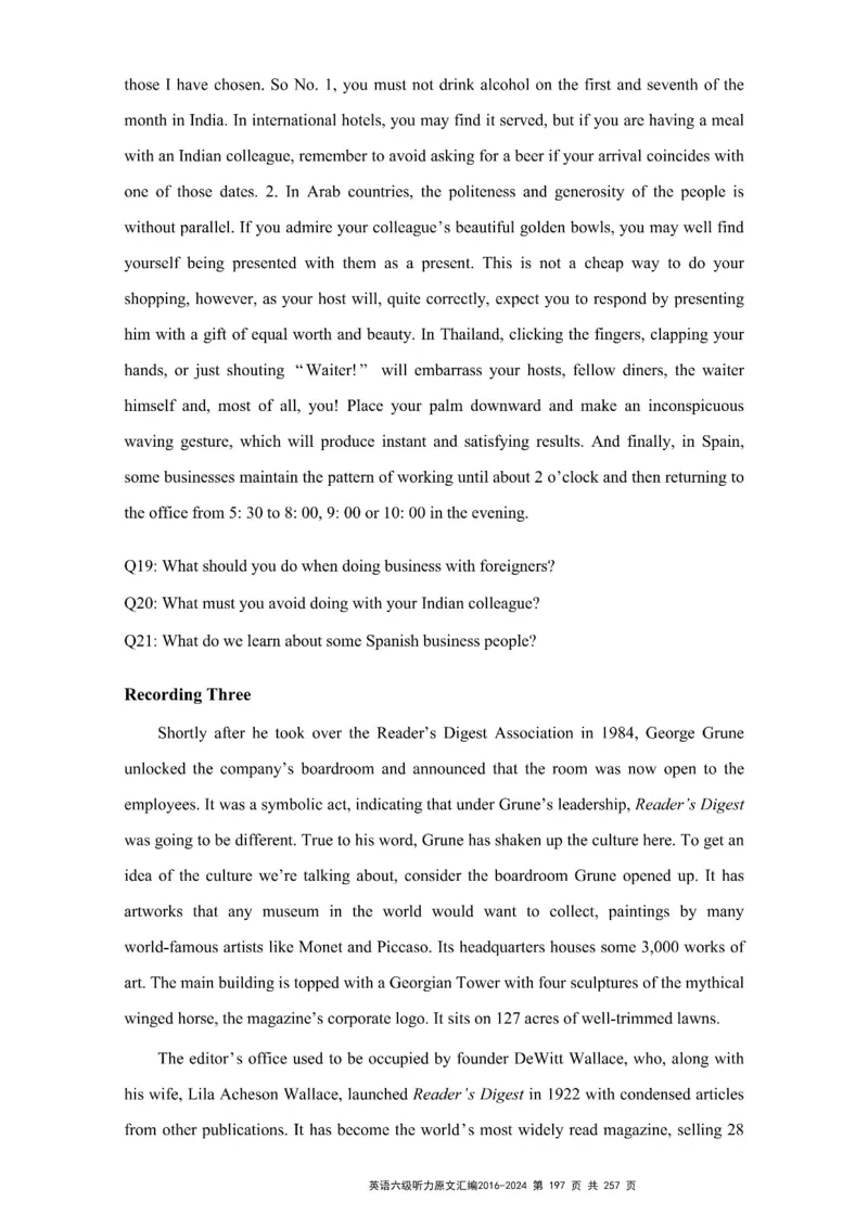 六级听力原文2016-2024_最新更新，视频都在这_2026、6月四级速转存易和谐_新大学英语2025.6月4.6级真题_六级真题_六级听力专项