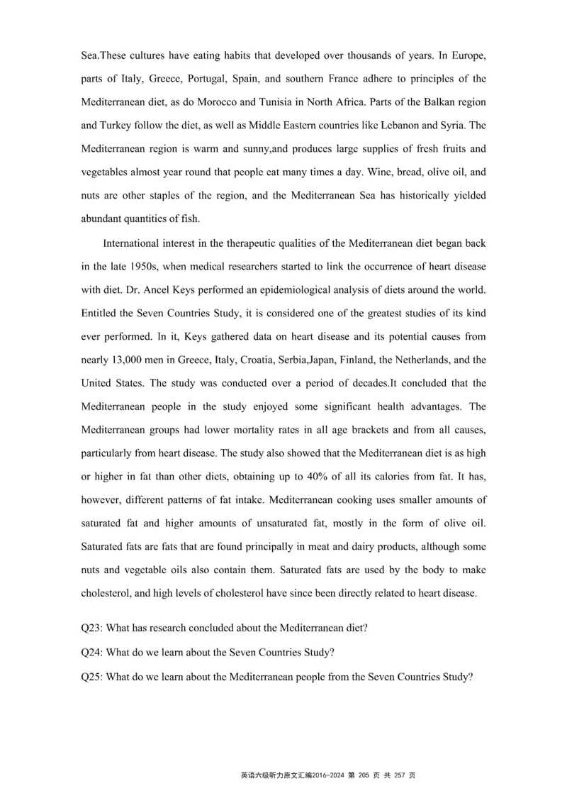 六级听力原文2016-2024_最新更新，视频都在这_2026、6月四级速转存易和谐_新大学英语2025.6月4.6级真题_六级真题_六级听力专项