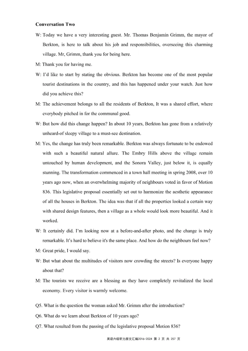 六级听力原文2016-2024_最新更新，视频都在这_2026、6月四级速转存易和谐_新大学英语2025.6月4.6级真题_六级真题_六级听力专项