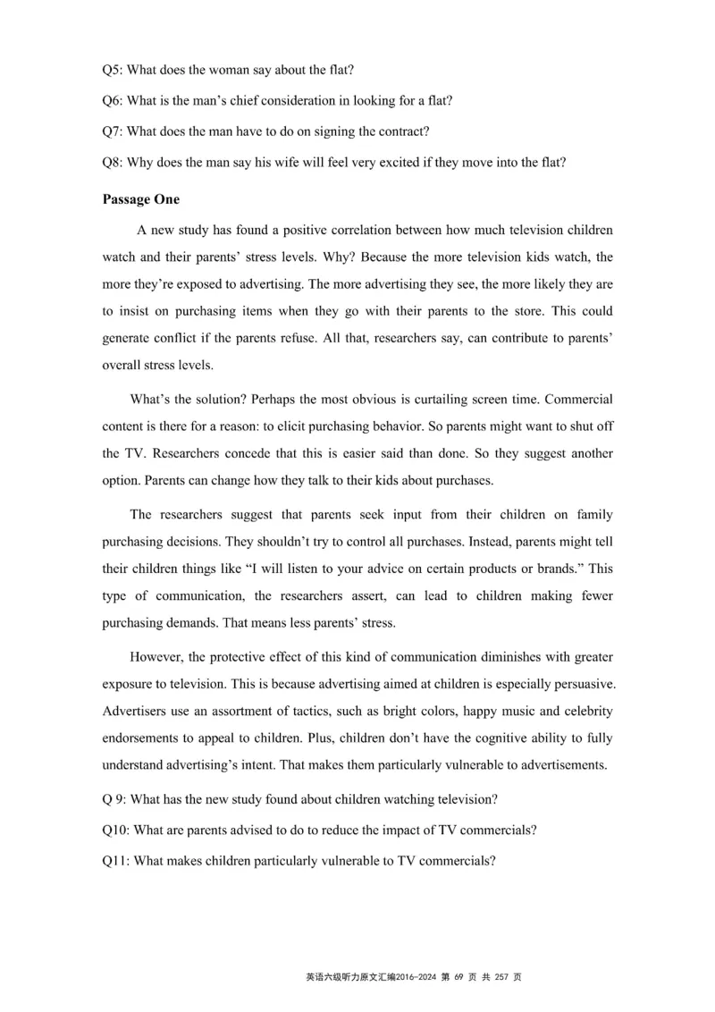 六级听力原文2016-2024_最新更新，视频都在这_2026、6月四级速转存易和谐_新大学英语2025.6月4.6级真题_六级真题_六级听力专项