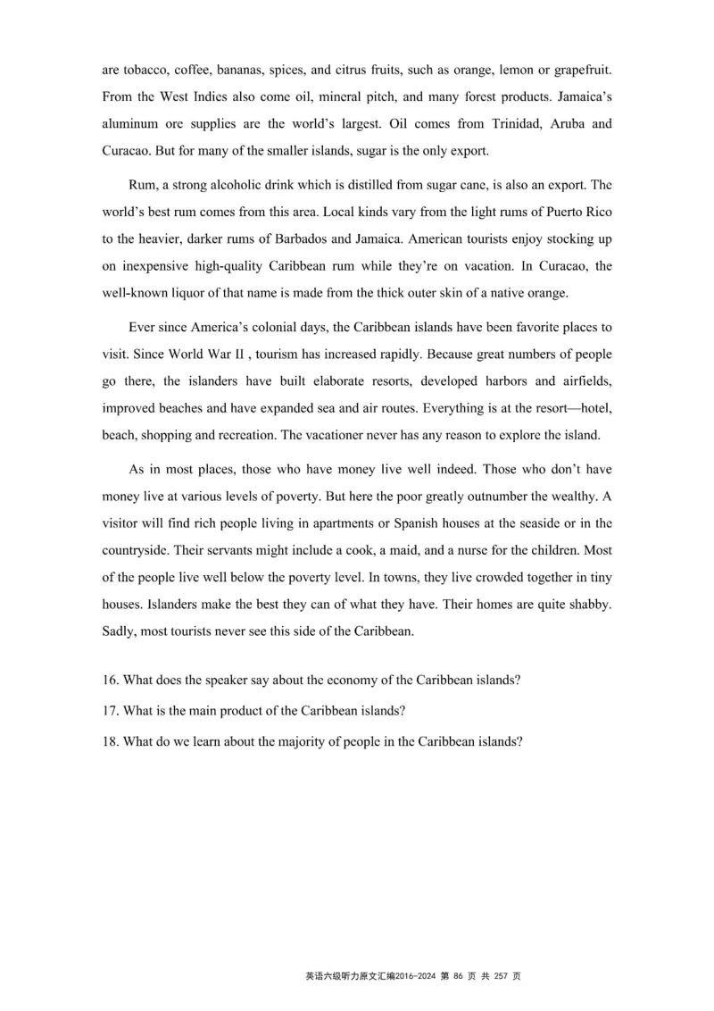 六级听力原文2016-2024_最新更新，视频都在这_2026、6月四级速转存易和谐_新大学英语2025.6月4.6级真题_六级真题_六级听力专项