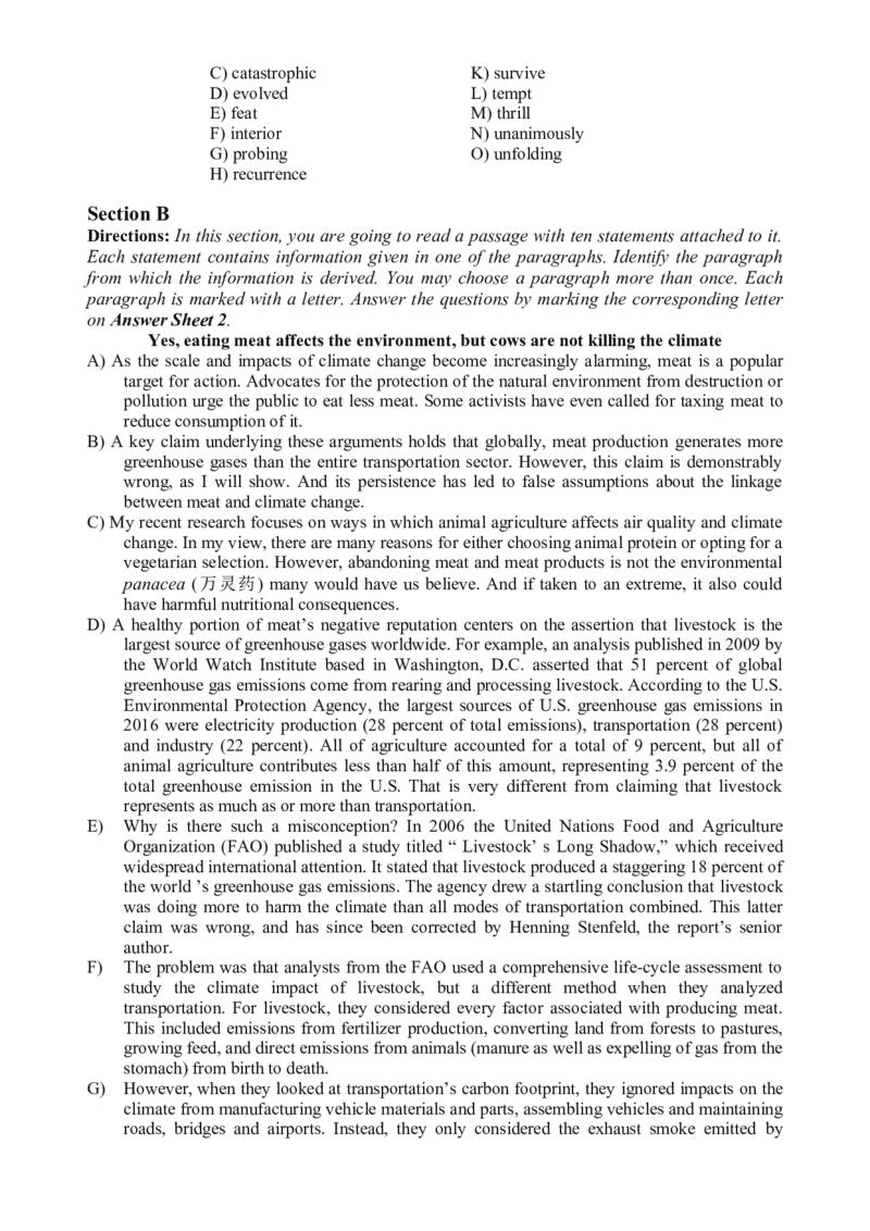 2025年06月六级真题全3套_02.四六级真题+模拟题（0128）_六级真题+音频+解析(0128)_03.2016&mdash;2025六级新题型_2025年06月六级_2025.06六级真题word