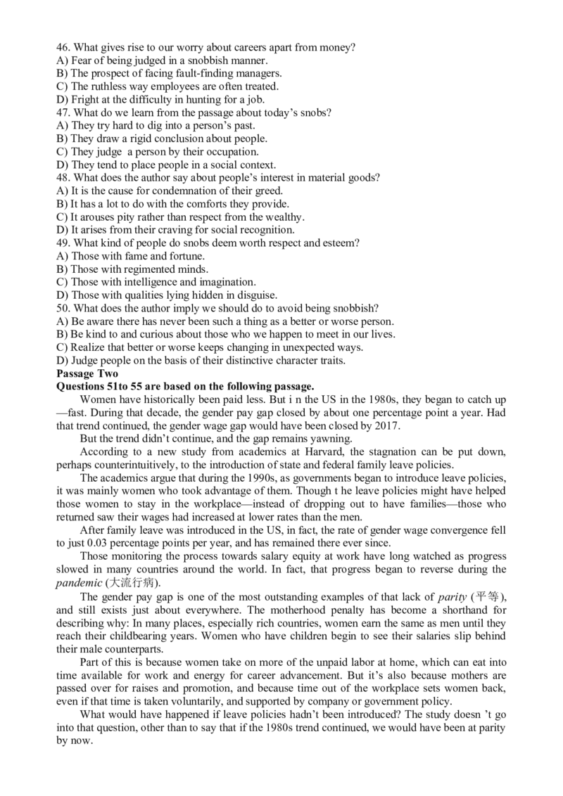 2025年06月六级真题全3套_02.四六级真题+模拟题（0128）_六级真题+音频+解析(0128)_03.2016&mdash;2025六级新题型_2025年06月六级_2025.06六级真题word