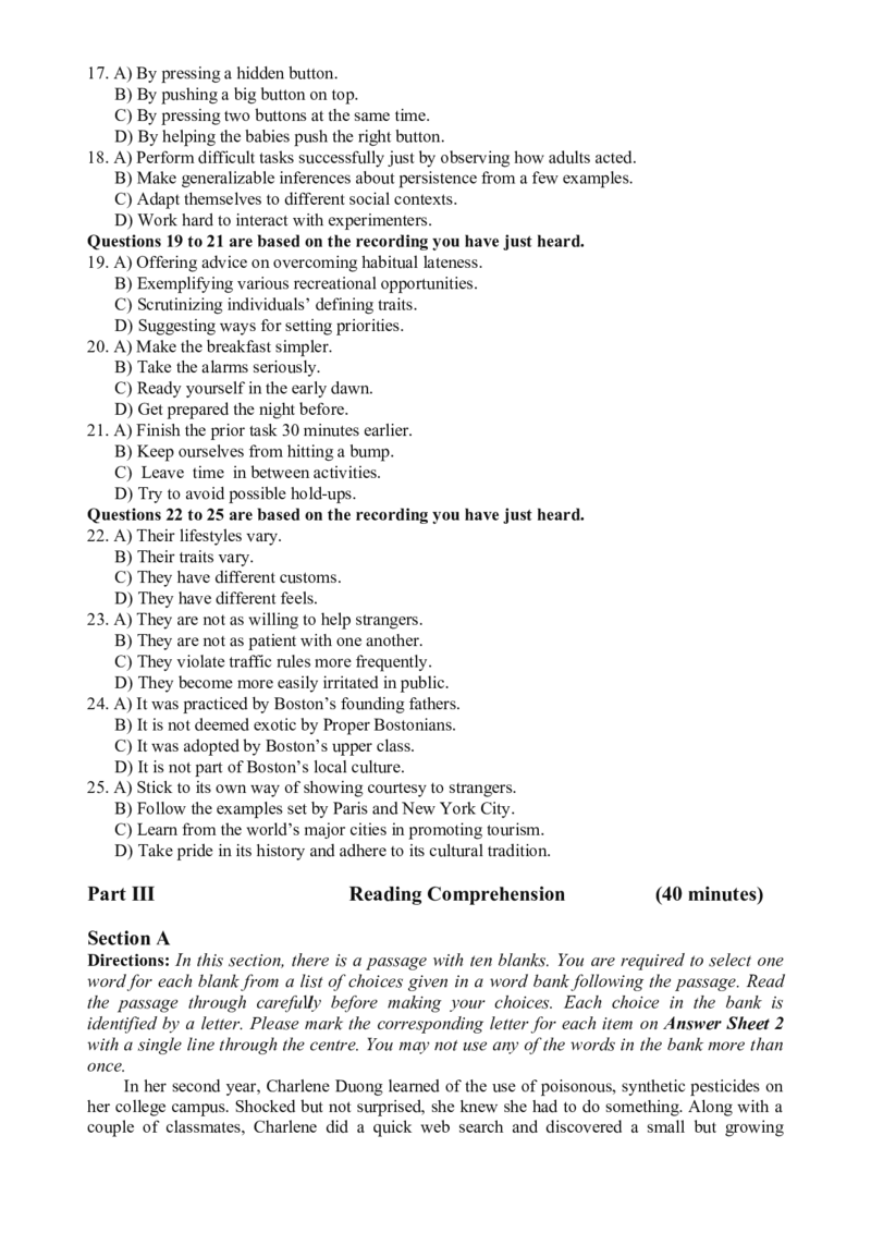 2025年06月六级真题全3套_02.四六级真题+模拟题（0128）_六级真题+音频+解析(0128)_03.2016&mdash;2025六级新题型_2025年06月六级_2025.06六级真题word