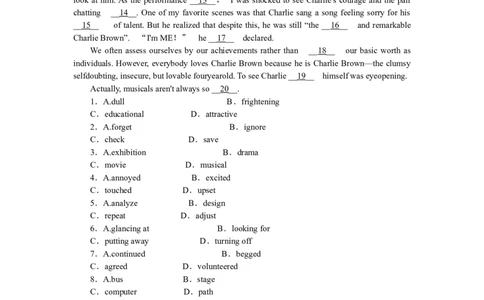 练习38　短文改错＋七选五＋完形填空_03高考英语_通用版（老高考）复习资料_2023年复习资料_专项复习_2023《微专题&middot;小练习》&middot;英语&middot;L-4