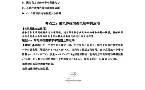 知识点71：在电场中运动带电体的力与功能关系的问题（原卷版）_04高考物理_新高考复习资料_2024新高考复习资料_一轮复习资料_基础版2024届高考物理一轮复习讲义及对应练习