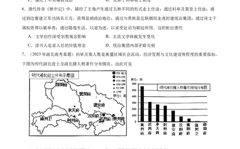 考点巩固卷21官员选拔与管理(原卷版)_07高考历史_新高考复习资料_2024年新高考复习资料_一轮复习资料_完2024年高考历史一轮复习考点通关卷（新高考通用）_考点巩固卷