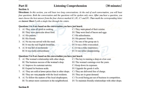 2016年12月大学英语6级真题及解析（卷二）_最新更新，视频都在这_2026、6月四级速转存易和谐_四六级真题+资料包_六级真题_2016年12月六级真题及答案解析（全三套）