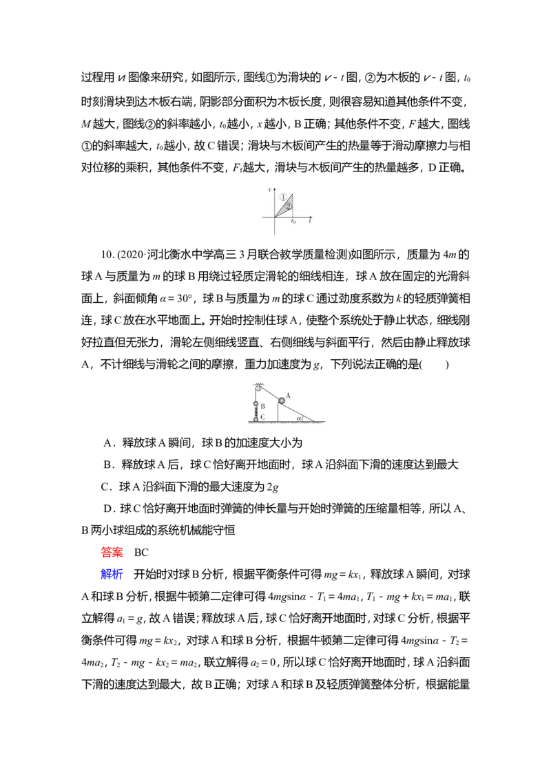 第4讲　功能关系　能量守恒定律作业_04高考物理_新高考复习资料_2022年新高考复习资料_2022届一轮复习讲练结合_第5章机械能及其守恒定律_第4讲　功能关系　能量守恒定律