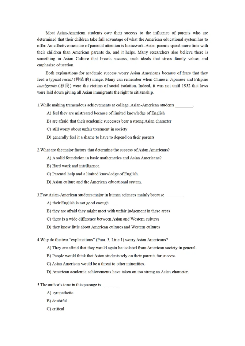 英语四级阅读题型合集-考前突击必备_最新更新，视频都在这_2026、6月四级速转存易和谐_四六级真题+资料包_四级真题_2024年CET4