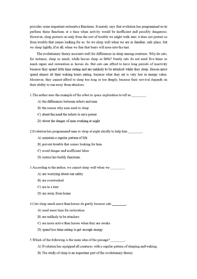 英语四级阅读题型合集-考前突击必备_最新更新，视频都在这_2026、6月四级速转存易和谐_四六级真题+资料包_四级真题_2024年CET4