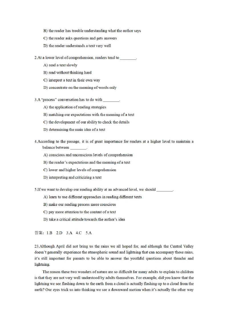 英语四级阅读题型合集-考前突击必备_最新更新，视频都在这_2026、6月四级速转存易和谐_四六级真题+资料包_四级真题_2024年CET4