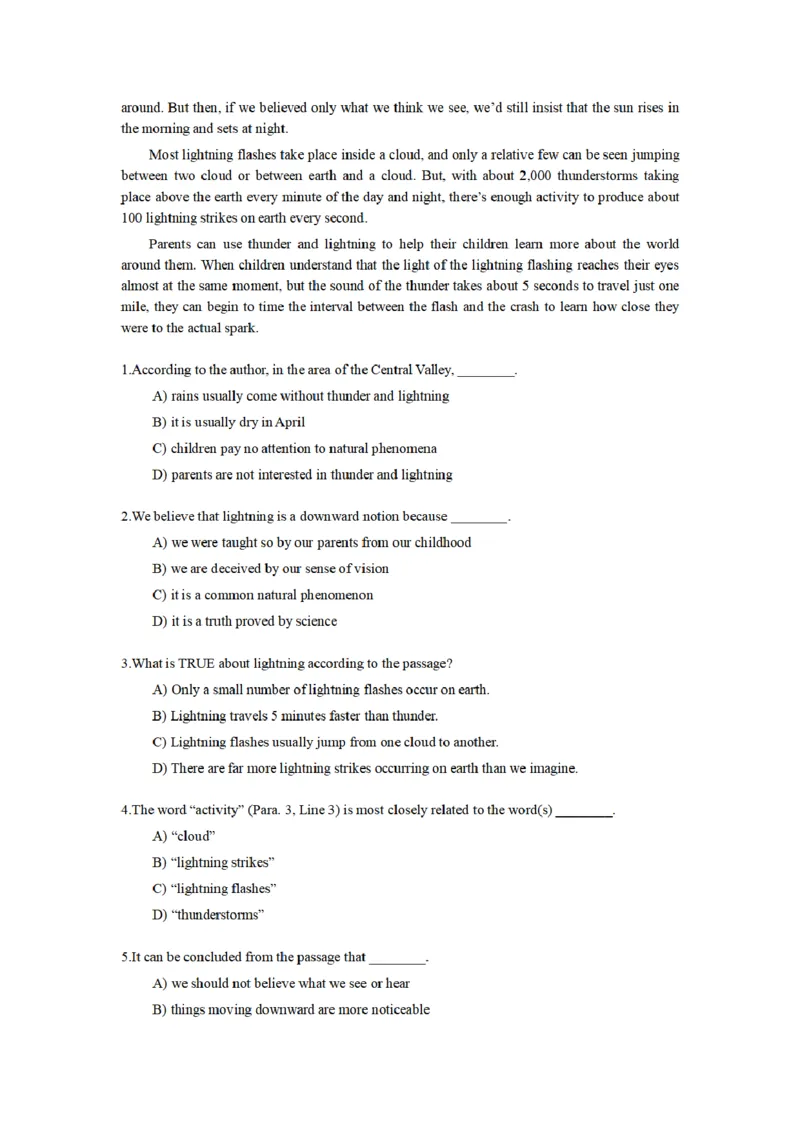 英语四级阅读题型合集-考前突击必备_最新更新，视频都在这_2026、6月四级速转存易和谐_四六级真题+资料包_四级真题_2024年CET4