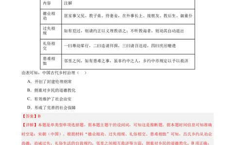 考点巩固卷25基层治理与社会保障(解析版)_07高考历史_新高考复习资料_2024年新高考复习资料_一轮复习资料_完2024年高考历史一轮复习考点通关卷（新高考通用）_考点巩固卷