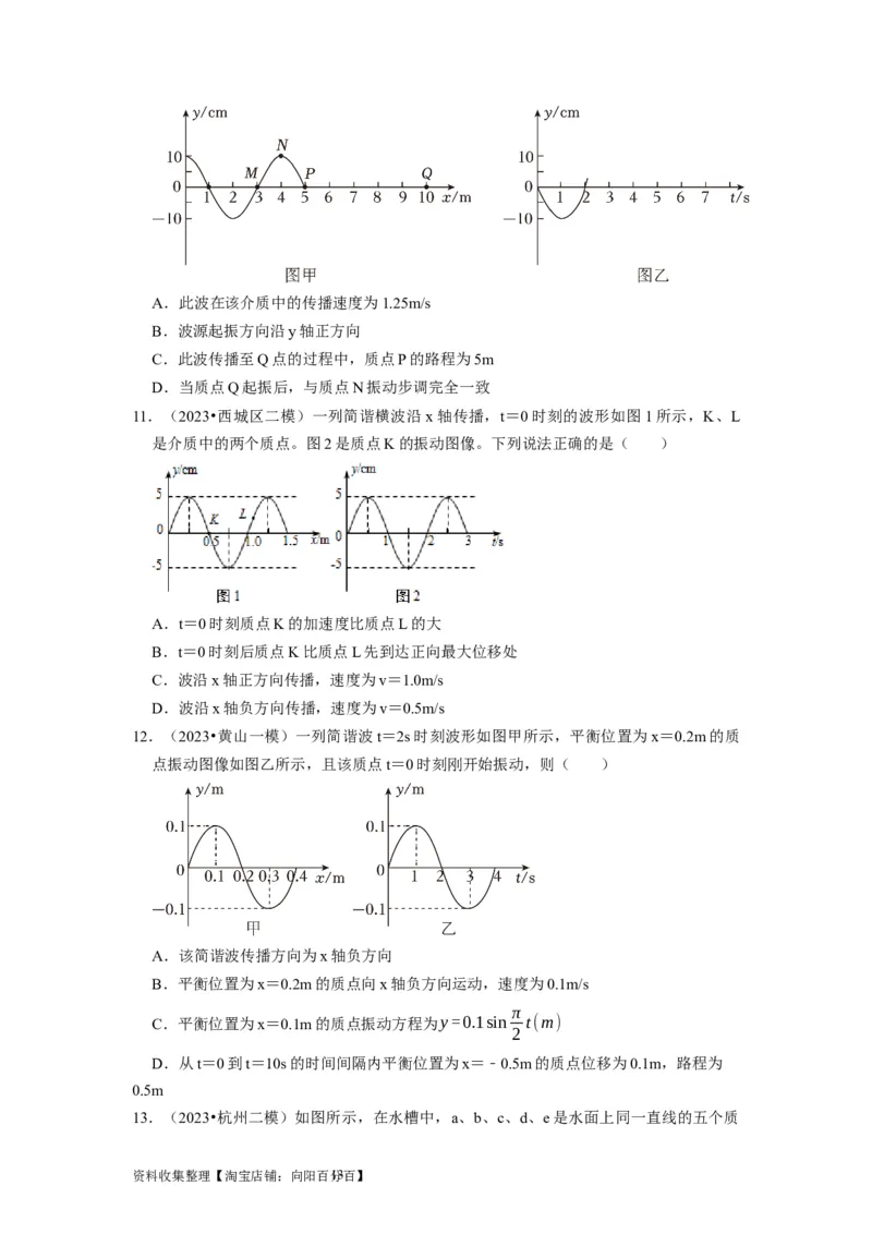 第28讲　机械波（原卷版）_04高考物理_通用版（老高考）复习资料_2024年复习资料_完2024年高考物理一轮考点复习精讲精练（全国通用）_第28讲　机械波（全国通用）