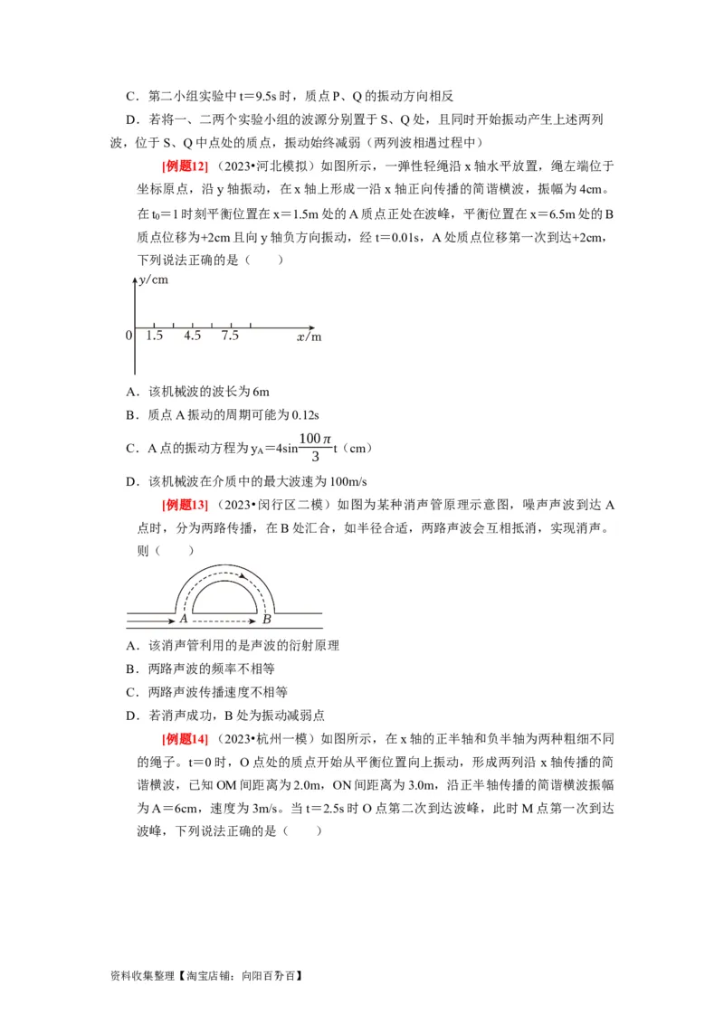 第28讲　机械波（原卷版）_04高考物理_通用版（老高考）复习资料_2024年复习资料_完2024年高考物理一轮考点复习精讲精练（全国通用）_第28讲　机械波（全国通用）