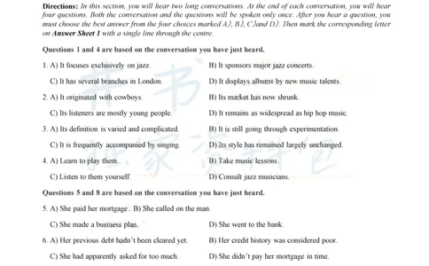 2019年12月大学英语6级（卷二）_最新更新，视频都在这_2026、6月四级速转存易和谐_四六级真题+资料包_六级真题_2019年12月六级真题及答案解析（全三套）