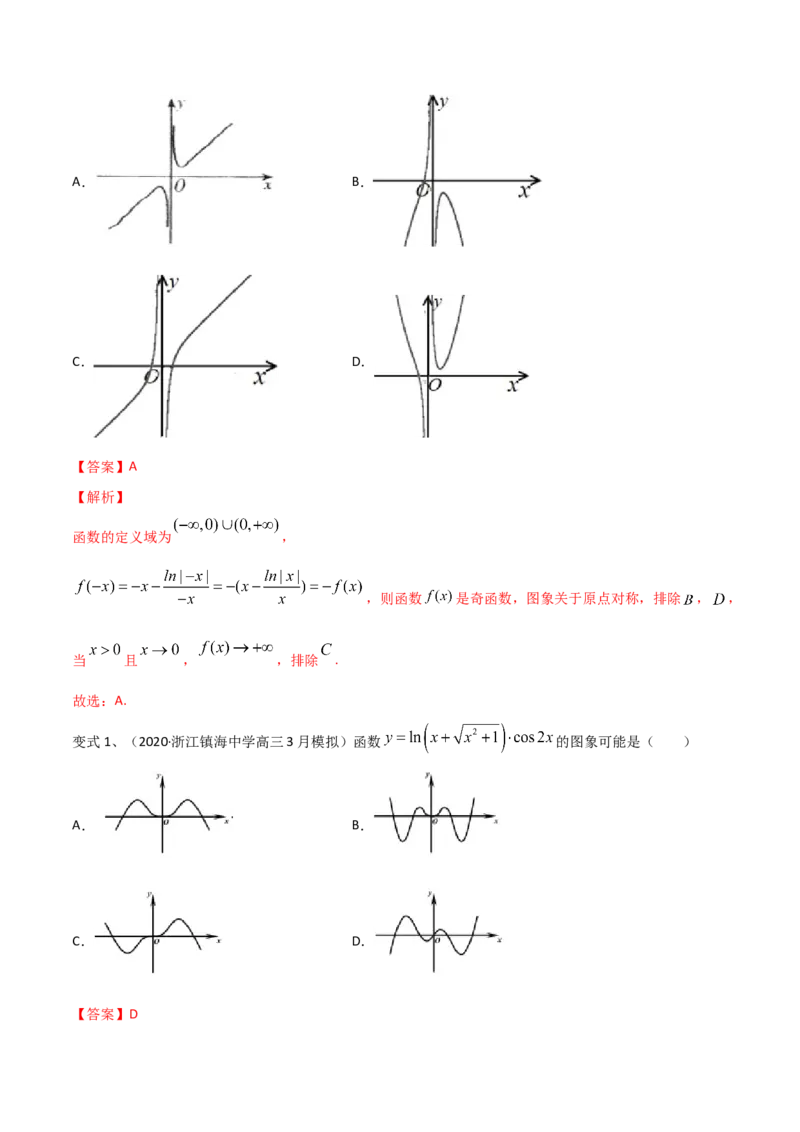考点12函数的图象（解析版）_02高考数学_新高考复习资料_2022年新高考资料_备战2022年高考数学一轮复习考点帮（新高考地区专用）8.2更新