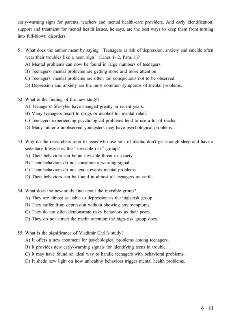 2016.12六级真题全3套(带书签)_02.四六级真题+模拟题（0128）_六级真题+音频+解析(0128)_03.2016&mdash;2025六级新题型_2016年12月六级