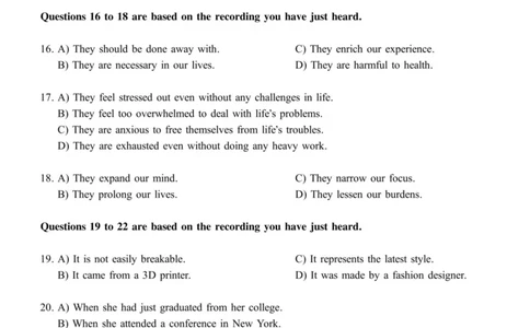 2016.12六级真题全3套(带书签)_02.四六级真题+模拟题（0128）_六级真题+音频+解析(0128)_03.2016&mdash;2025六级新题型_2016年12月六级