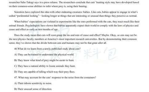 2018年12月大学英语四级考试真题卷3_最新更新，视频都在这_2026、6月四级速转存易和谐_四六级真题+资料包_四级真题_2018年12月CET4