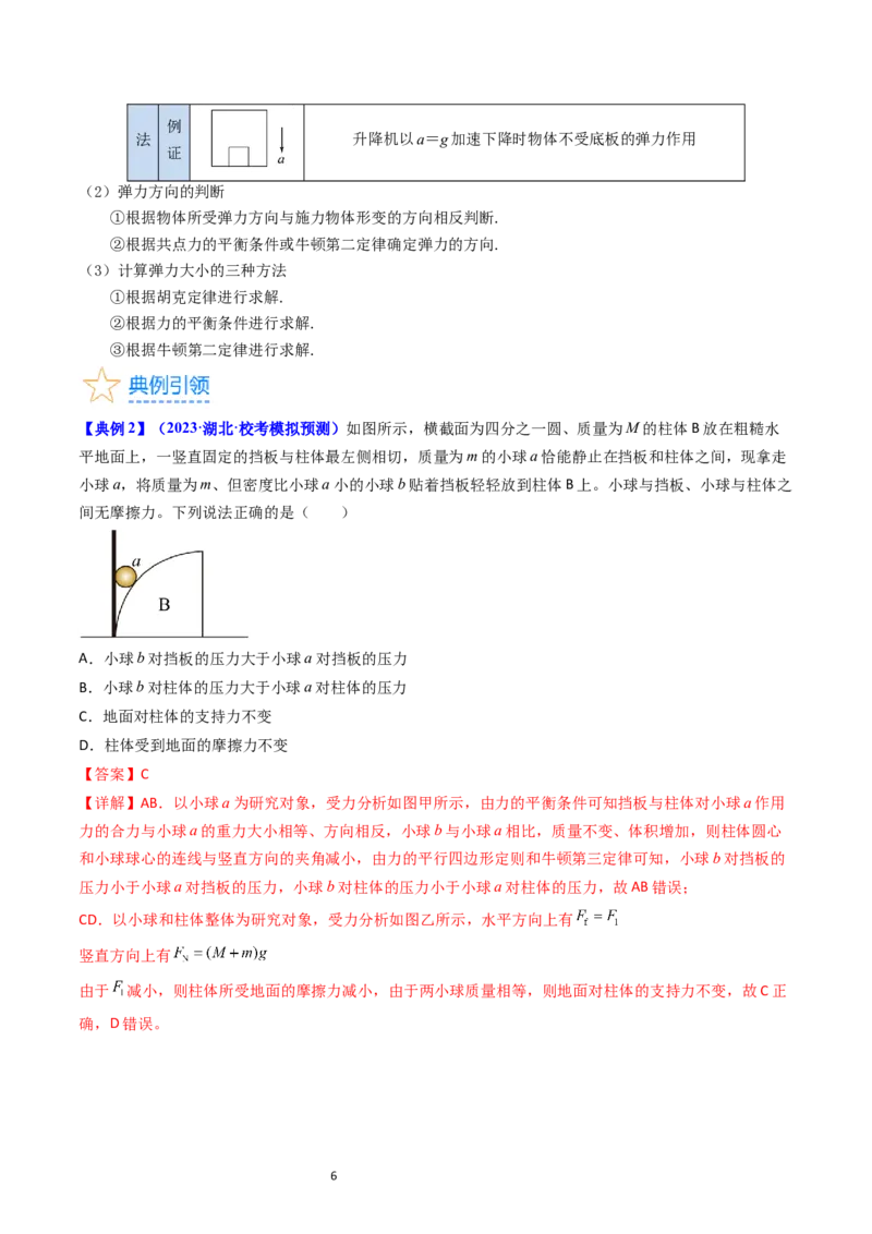 考点05重力弹力摩擦力（核心考点精讲精练）-备战2024年高考物理一轮复习考点帮（新高考专用）（解析版）_04高考物理_新高考复习资料_2024新高考复习资料_一轮复习资料