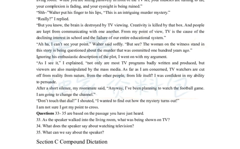 2011年12月大学英语6级听力原文_最新更新，视频都在这_2026、6月四级速转存易和谐_四六级真题+资料包_六级真题_2007-2015年六级真题及答案解析_2011年12月英语六级真题