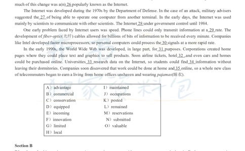 2017年12月大学英语四级考试真题卷2_最新更新，视频都在这_2026、6月四级速转存易和谐_四六级真题+资料包_四级真题_2017年12月CET4