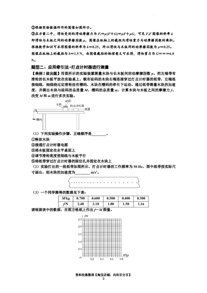 知识点22：应用动力学方法测动摩擦因数（拔尖解析版）_04高考物理_新高考复习资料_2024新高考复习资料_一轮复习资料_拔尖版2024届高考物理一轮复习讲义及对应练习