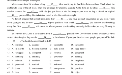 考点8完形填空之说明文精练（学生版）_03高考英语_新高考复习资料_2024年新高考资料_一轮复习资料_完备战2024年高考英语一轮复习考点帮（新高考）_完形填空
