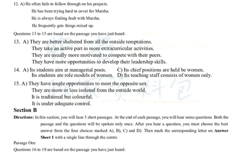 2013年12月大学英语6级（卷一）_最新更新，视频都在这_2026、6月四级速转存易和谐_四六级真题+资料包_六级真题_2007-2015年六级真题及答案解析_2013年12月英语六级真题