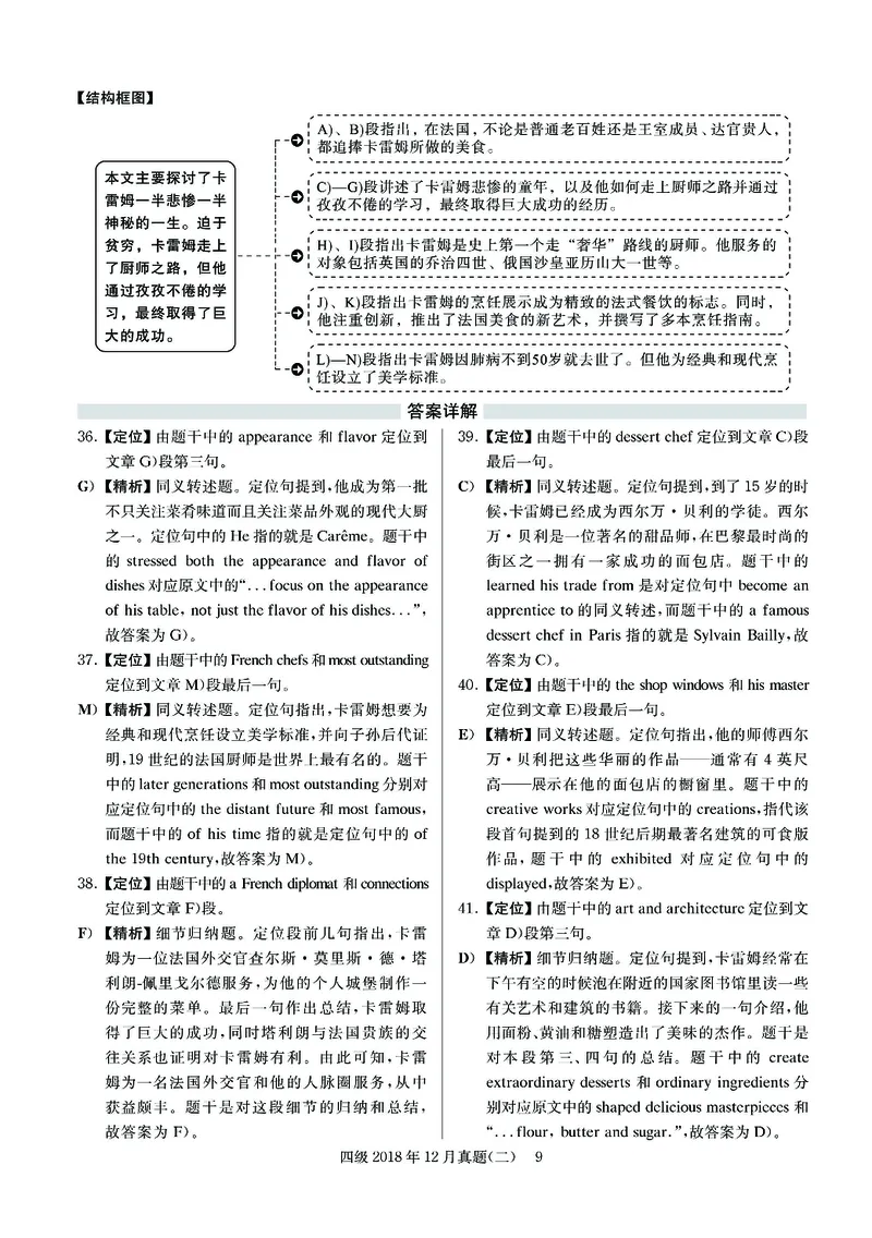 2018.12四级解析全3套(带书签)_02.四六级真题+模拟题（0128）_四级真题+音频+解析(0128)_03.2016&mdash;2025年新题型_2018年12月四级