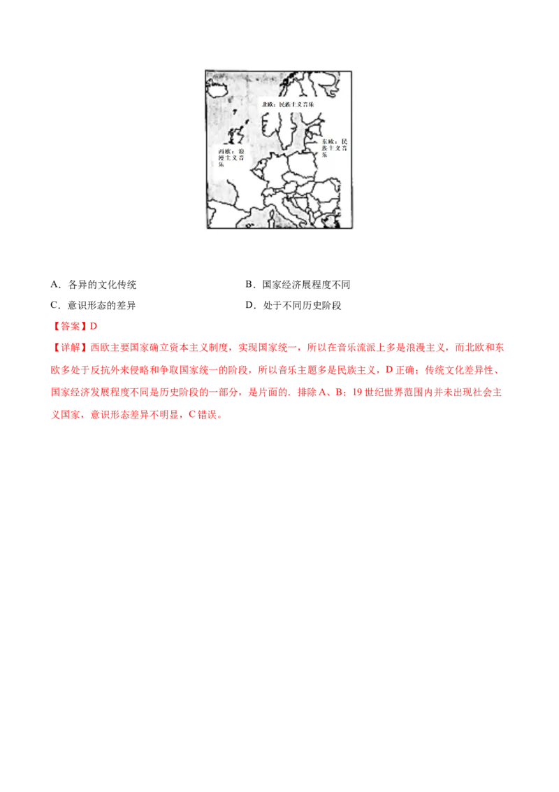 考点18近代以来的西方文学艺术-备战2022年高考历史学霸纠错_07高考历史_2024年新高考资料_1.2024一轮复习_赠备战2022年高考历史学霸纠错