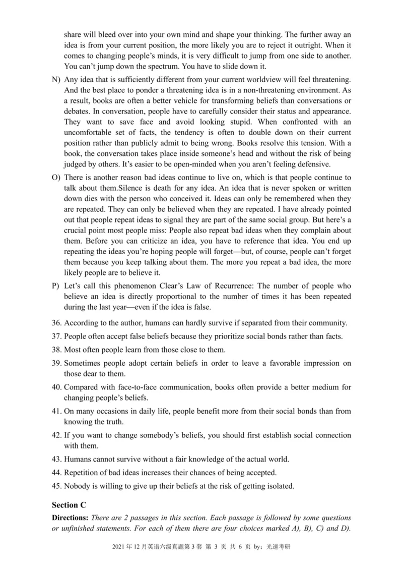 2021.12六级真题全3套(带书签)_02.四六级真题+模拟题（0128）_六级真题+音频+解析(0128)_03.2016&mdash;2025六级新题型_2021年12月六级