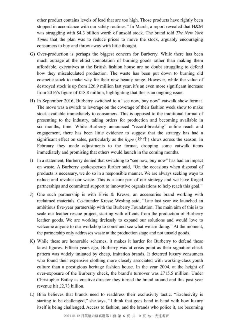 2021.12六级真题全3套(带书签)_02.四六级真题+模拟题（0128）_六级真题+音频+解析(0128)_03.2016&mdash;2025六级新题型_2021年12月六级