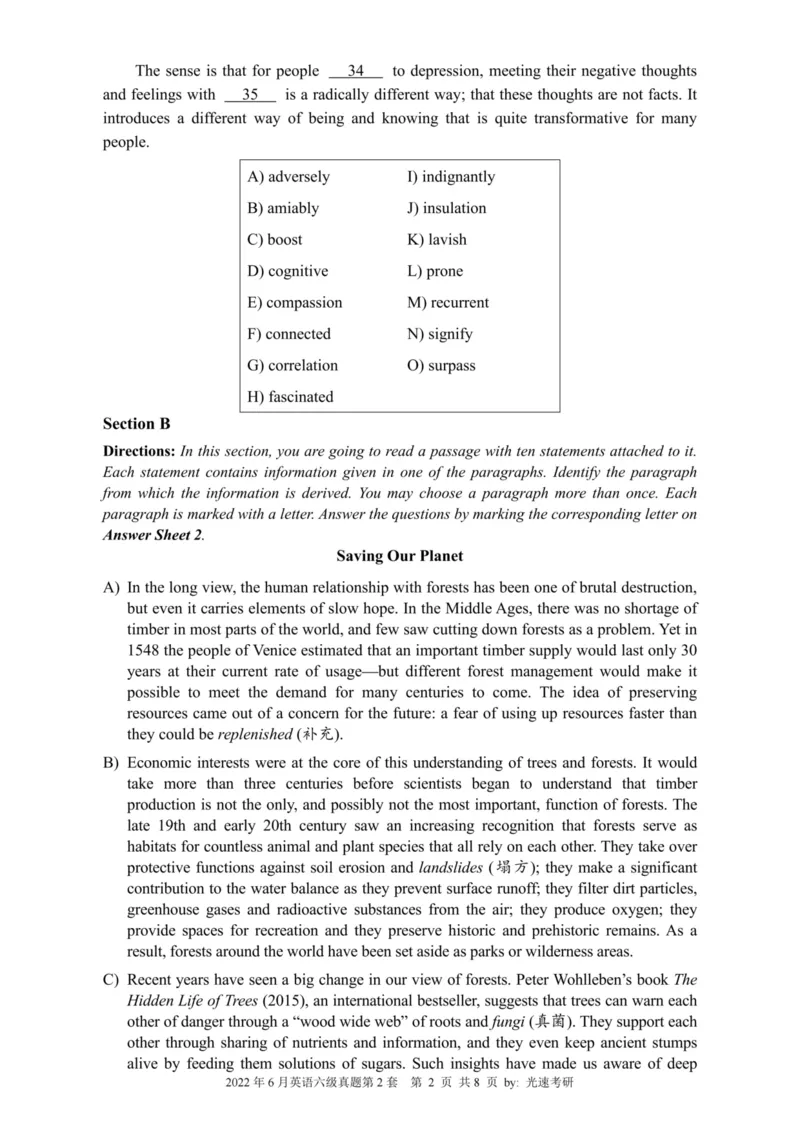 2022.06六级真题全3套(带书签)_02.四六级真题+模拟题（0128）_六级真题+音频+解析(0128)_03.2016&mdash;2025六级新题型_2022年06月六级