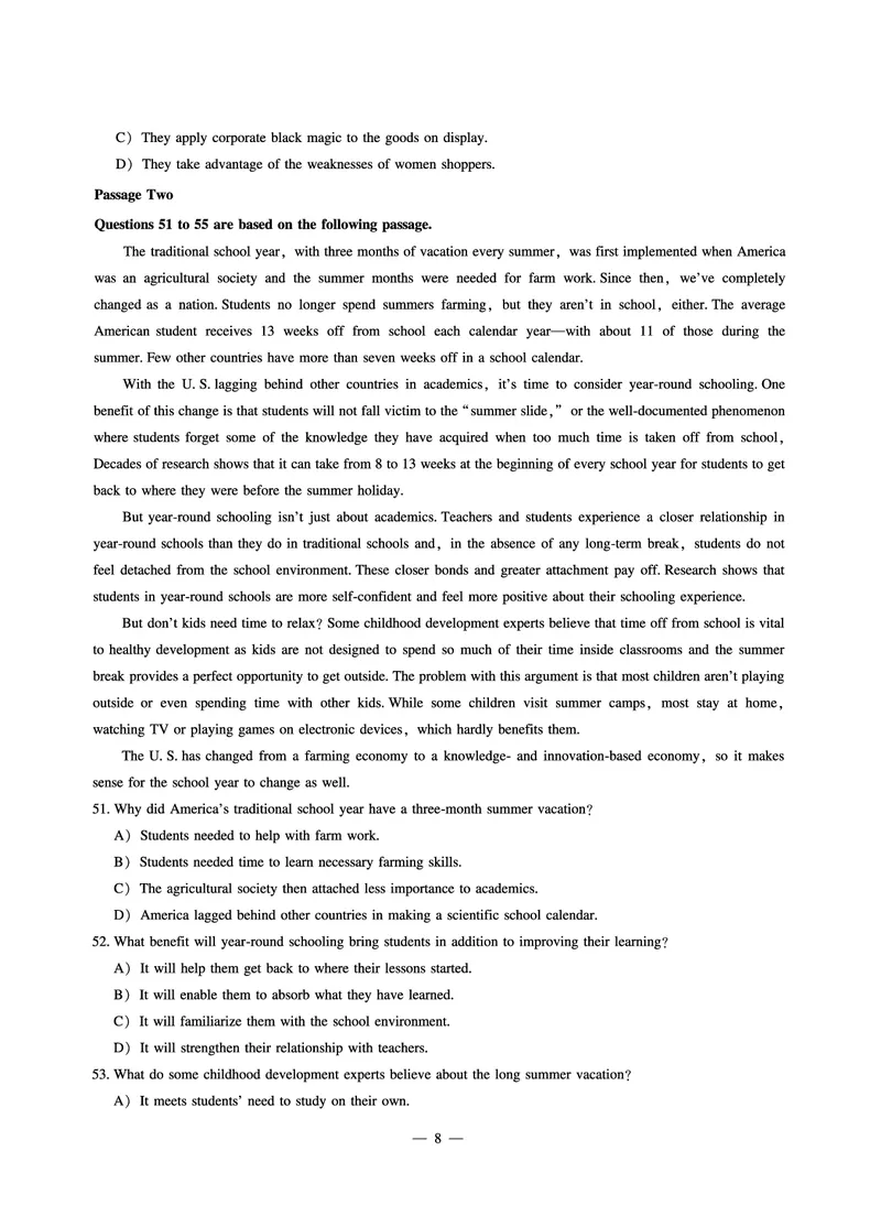 8.31CTP2023年6月四级第二套_最新更新，视频都在这_2026、6月四级速转存易和谐_1、2025年6月四级_10.2026四级英语橙啦_{2}--资料_{1}-真题