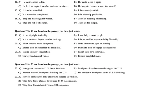 8.31CTP2023年6月四级第二套_最新更新，视频都在这_2026、6月四级速转存易和谐_1、2025年6月四级_10.2026四级英语橙啦_{2}--资料_{1}-真题