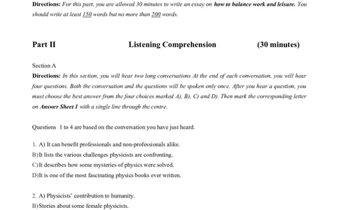 2018年12月六级真题全3套_02.四六级真题+模拟题（0128）_六级真题+音频+解析(0128)_03.2016&mdash;2025六级新题型_2018年12月六级_2018.12六级真题word