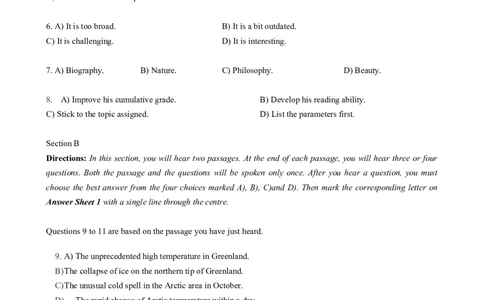 2018年12月六级真题全3套_02.四六级真题+模拟题（0128）_六级真题+音频+解析(0128)_03.2016&mdash;2025六级新题型_2018年12月六级_2018.12六级真题word
